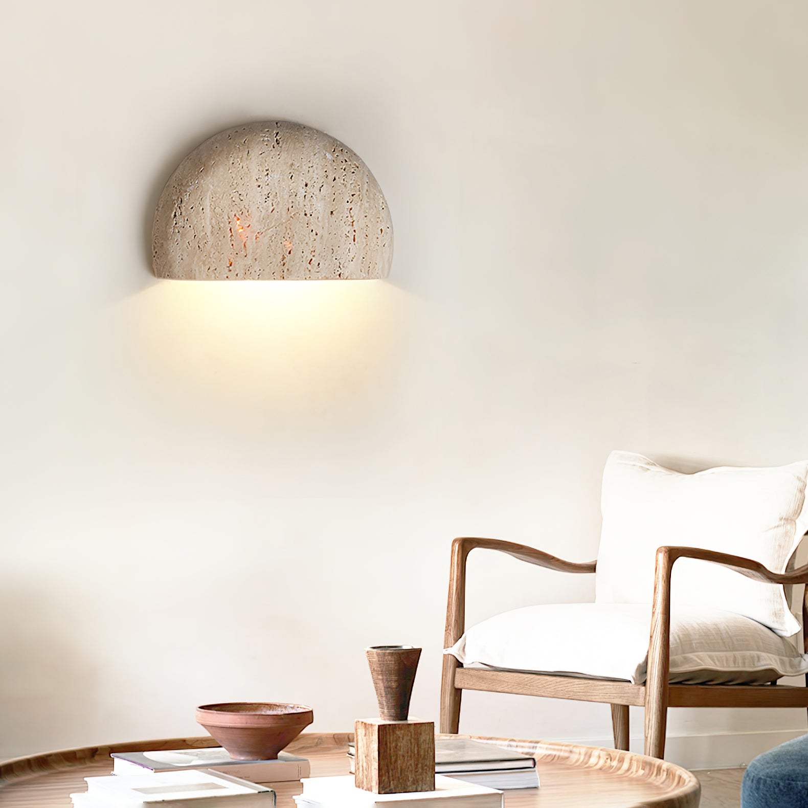 Arc Bowl Wall Lamp - Modern LED Sconce Light Fixture for Bedroom, Living Room & Hallway - Energy Efficient Indoor Lighting for Home Decor