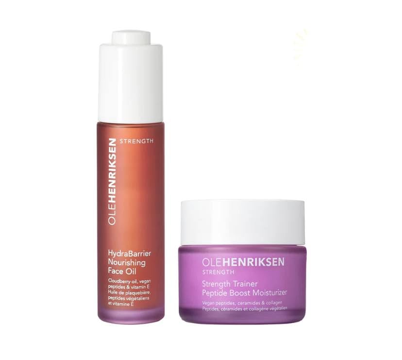 OLEHENRIKSEN Moisture Barrier Duo Strength Trainer Moisturizer & Hydrabarrier Face Oil Set - Hydrating Skincare for Dry Skin - Day & Night Face Care Routine for Glowing Complexion