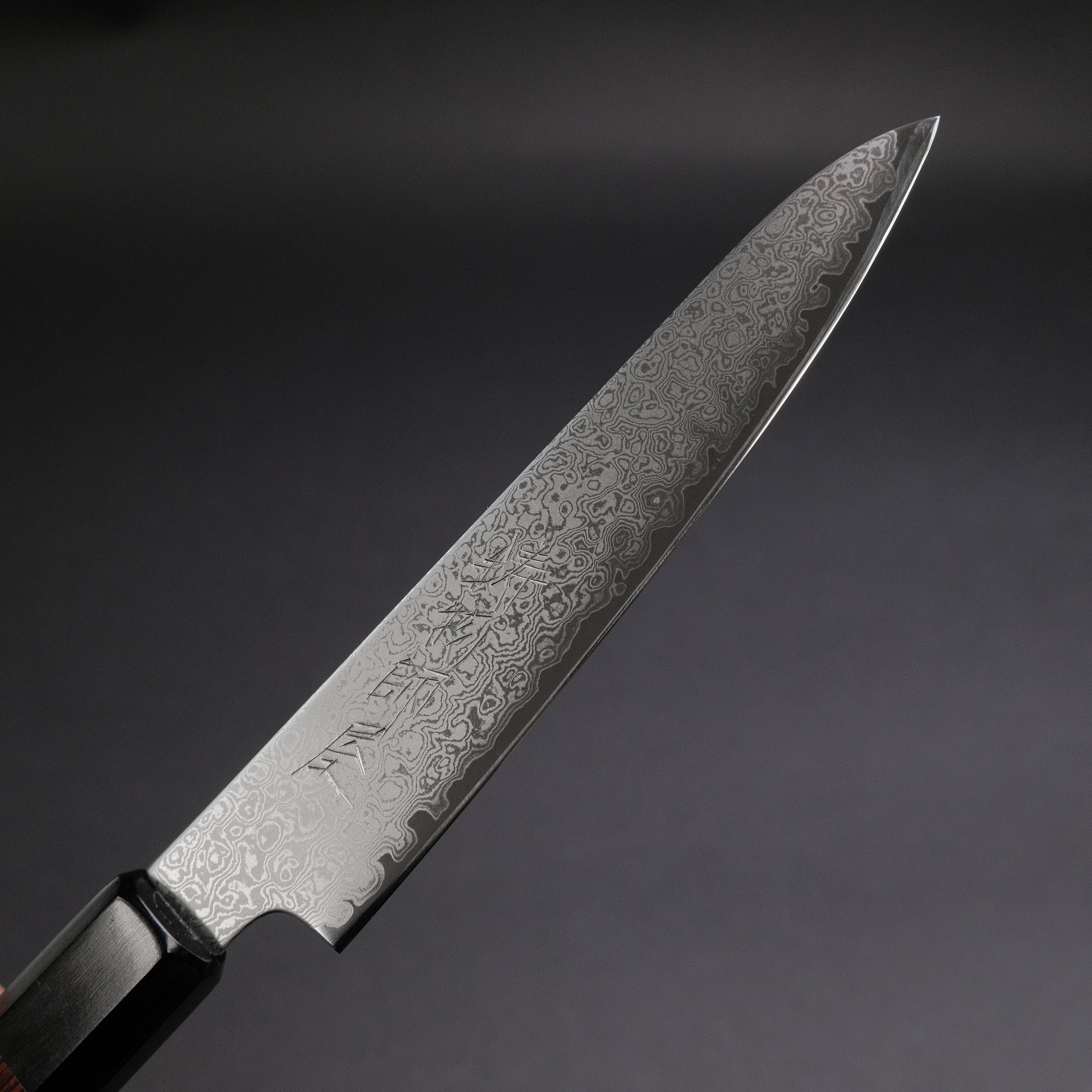 Hitohira Imojiya TH Damascus Petty Knife 150mm - Japanese Chef Knife with Pakkawood Handle (Red) - Perfect for Precision Slicing, Fruit Cutting & Small Kitchen Tasks