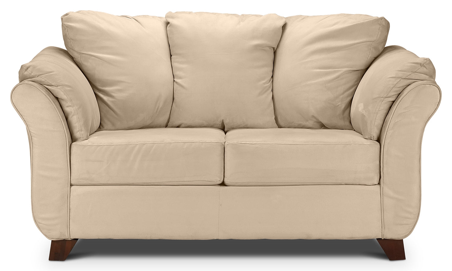 Beige Collier Sofa and Loveseat Set - Modern Living Room Furniture for Small Spaces | Perfect for Apartments, Condos & Cozy Home Decor