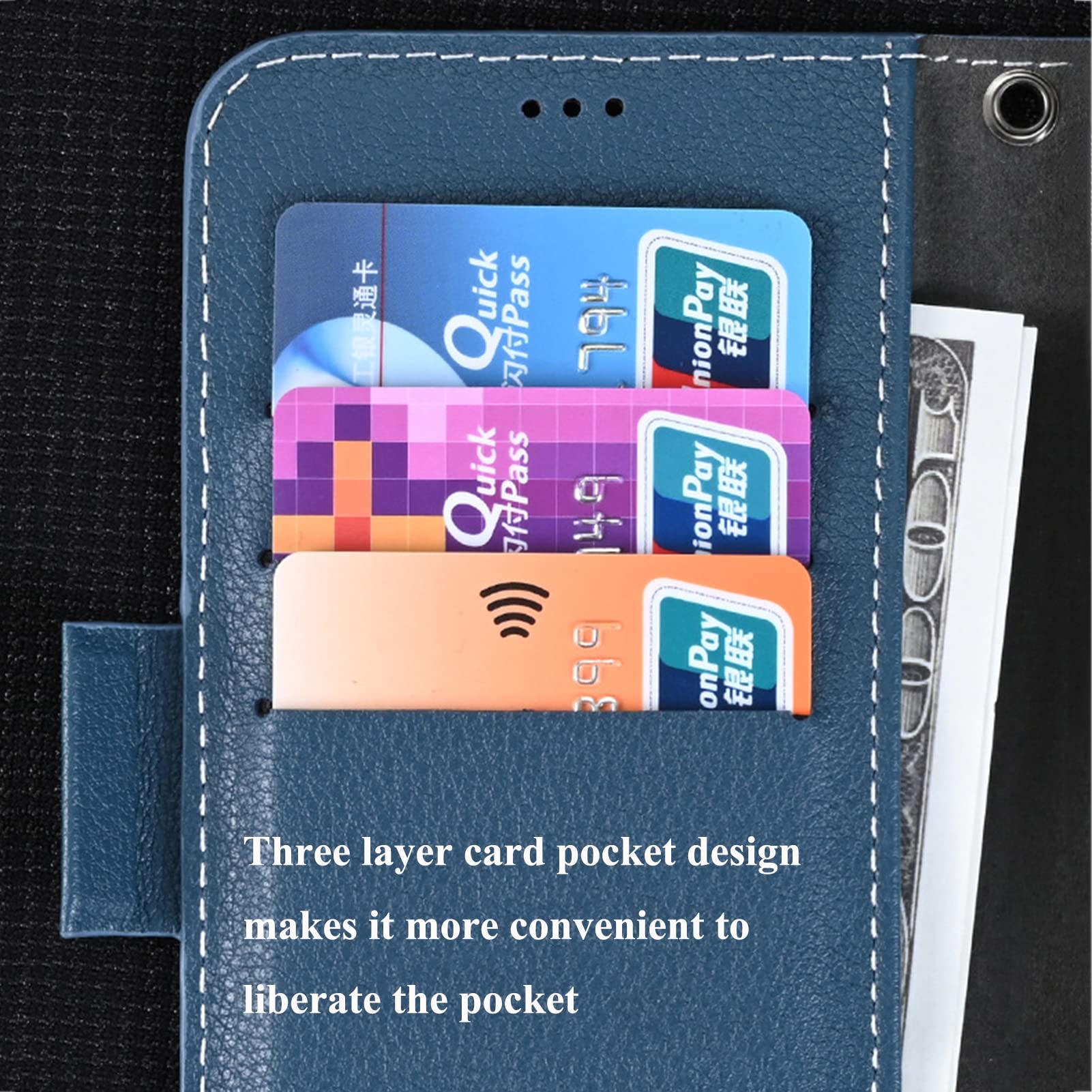 Premium Magnetic Flip Leather Wallet Case for iPhone 13/13 Pro/13 Pro Max (6.7