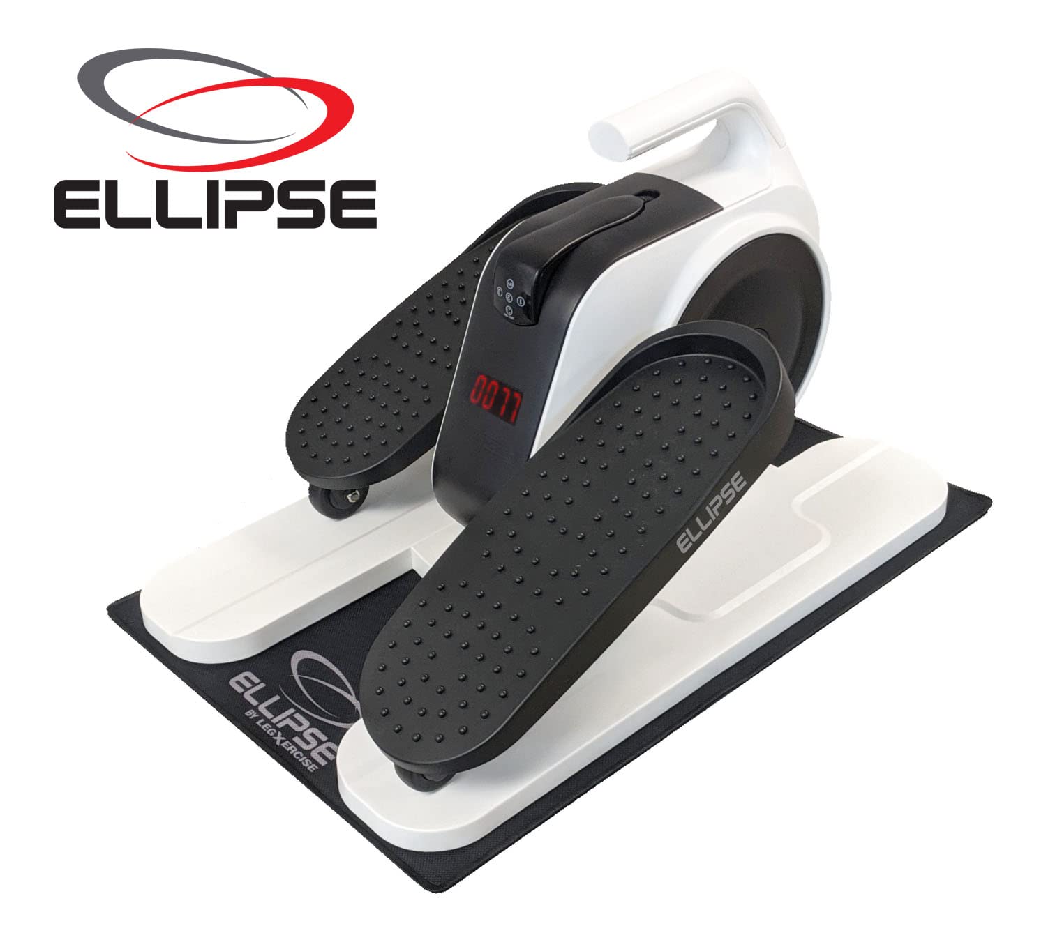 LegXercise Ellipse Leg Exerciser with Non-Slip Mat - Portable Under Desk Pedal Machine for Office, Home & Physical Therapy - Improve Circulation & Strengthen Legs