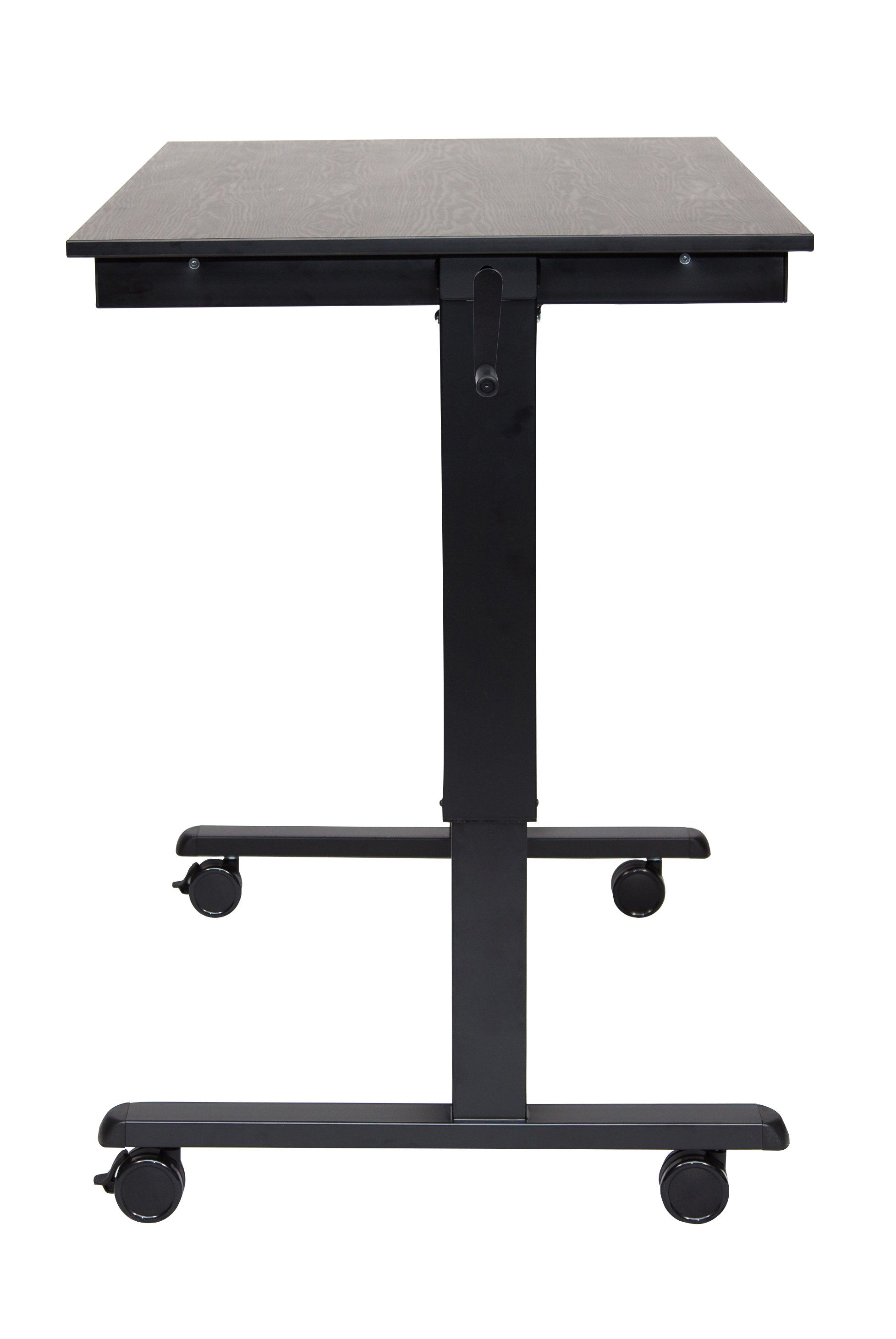 Adjustable Stand Up Desk Luxor STANDCF48 BK/BO - Ergonomic Height Adjustable Workstation for Home & Office, Perfect for Remote Work & Study