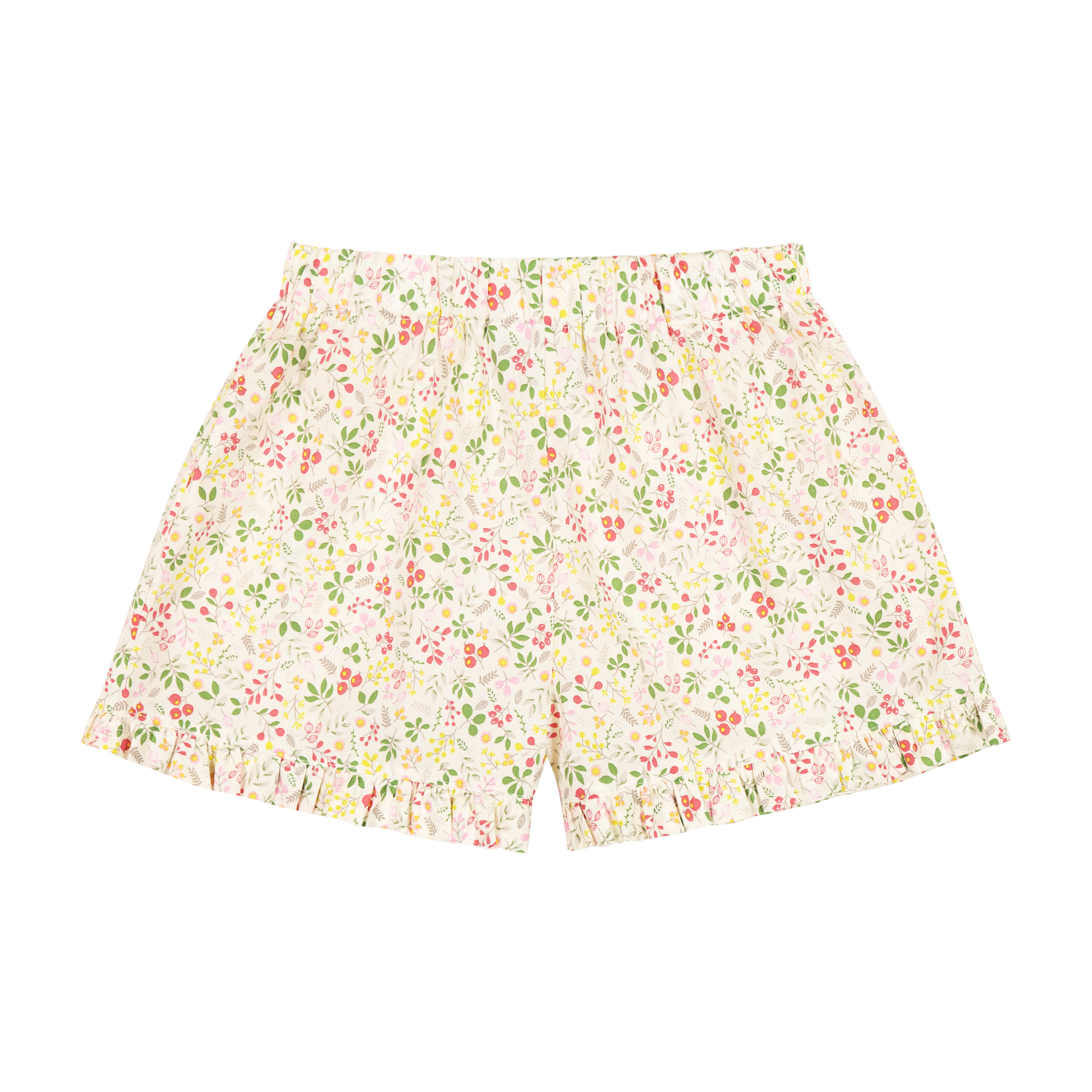 Lee Lee Women's Ruffle Shorts - Floral Print Summer Casual Shorts for Beach, Vacation & Outdoor Activities