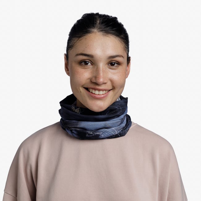 BUFF Original Neshi Night Blue - Lightweight & Breathable Multifunctional Headwear for Outdoor Sports, Hiking, Running & Cycling - Perfect for Sun Protection & Cold Weather