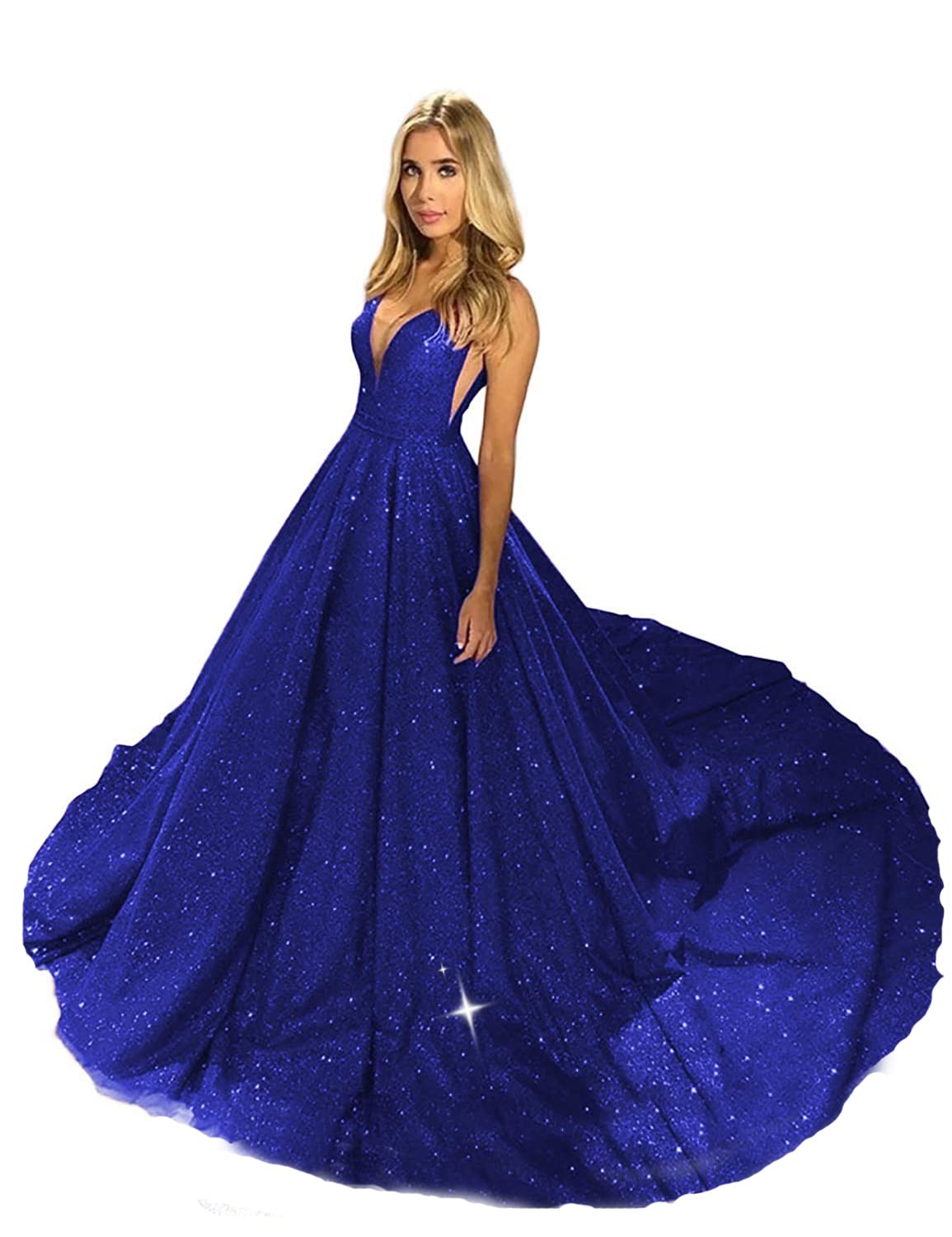 Elegant Sparkly Satin Prom Dress for Women - Long Formal Evening Gown with Glitter - Perfect for Homecoming, Prom Night & Special Occasions