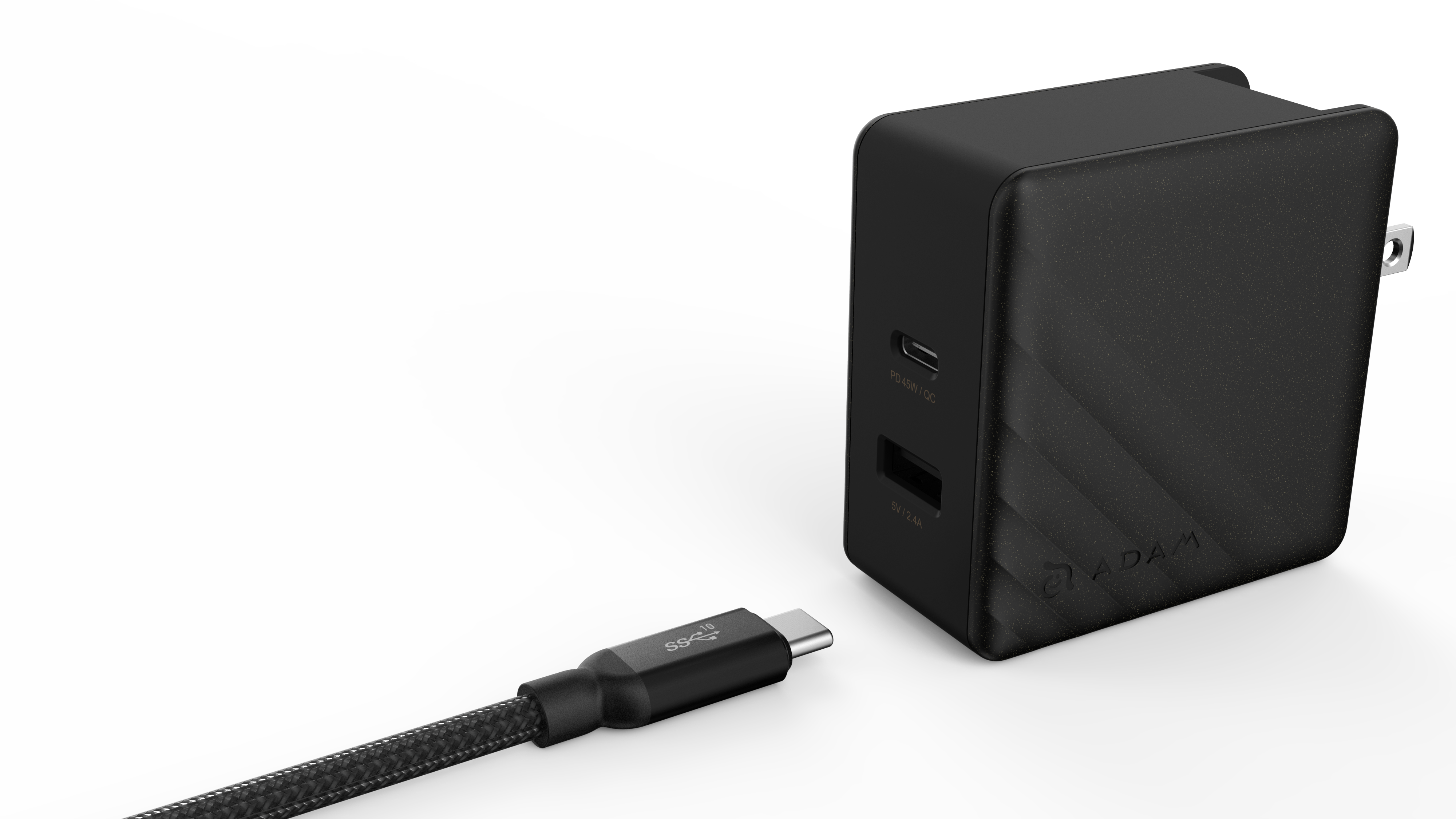 ADAM elements CASA C100+ USB 3.1 Gen 2 Type-C to Type-C Cable 100W Fast Charging & 4K Video Transmission - Perfect for MacBook Pro, iPad Pro, Galaxy S22 & More