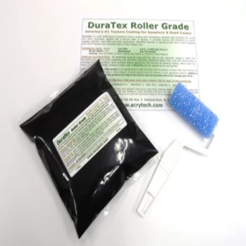 Duratex Acrylic Speaker Coating Paint Kit - Black, High-Performance Roller Grade for DIY Speaker Enclosures & Audio Equipment Protection