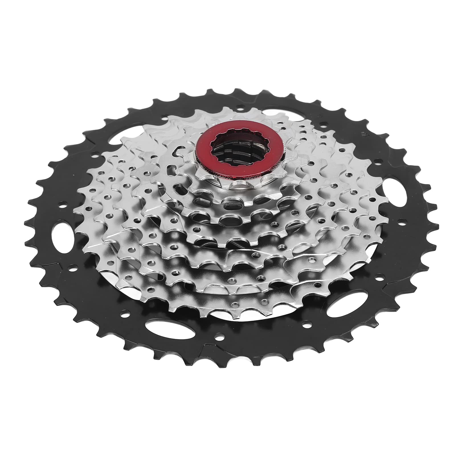 8 Speed Bike Cassette 11-42T - High Strength Steel Mountain Bike Freewheel with Hollow Design - Durable Bicycle Sprocket for MTB, Road & Trail Riding - Perfect for Upgrades & Smooth Gear Shifting