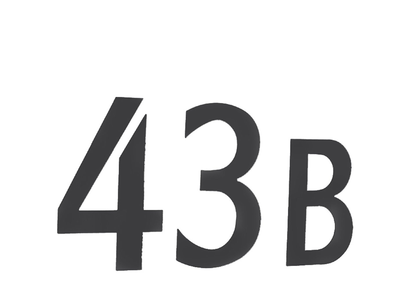 BB980 Self-Adhesive Mailbox Numbers 0 - Brushed Stainless Steel Black House Address Plaque - Perfect for Home, Apartment & Office Door Numbering