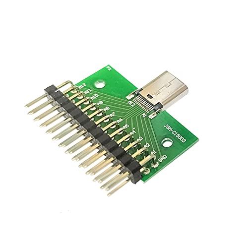 WLGQ USB 3.1 Type C Test Board with PCB Test Socket - USB-C Female Connector for Circuit Testing & Debugging | Compatible with Laptops, Smartphones & Electronic Devices