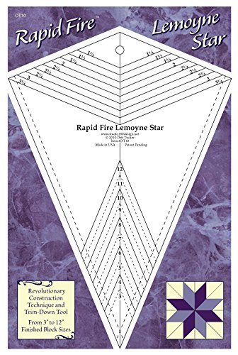 Rapid Fire Lemoyne Star Quilting Tool - Precision Quilting Ruler for Patchwork & DIY Sewing Projects - Perfect for Quilters & Crafters