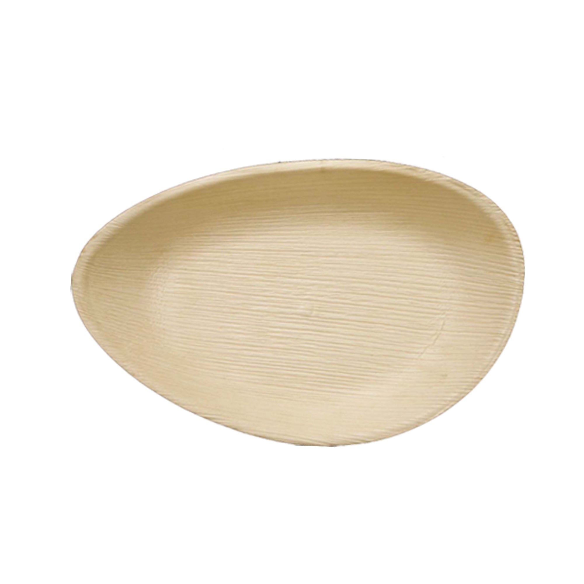 Tree Choice 12.5 x 7 Inch Rain Drop Palm Leaf Bowls - 100 Count Eco-Friendly Disposable Bowls for Parties, Picnics, and Sustainable Dining