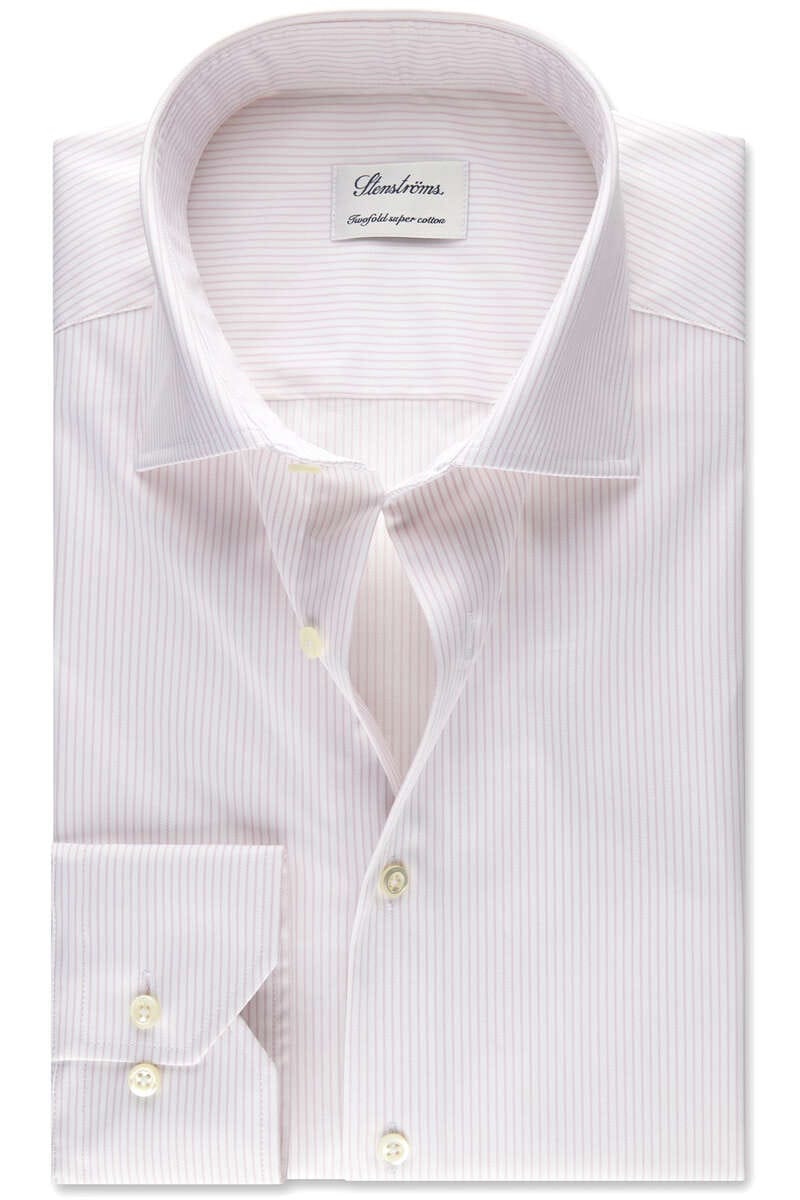 Stylish STENSTROMS Pink Long Sleeve Dress Shirt for Men - Perfect for Business, Office & Formal Occasions