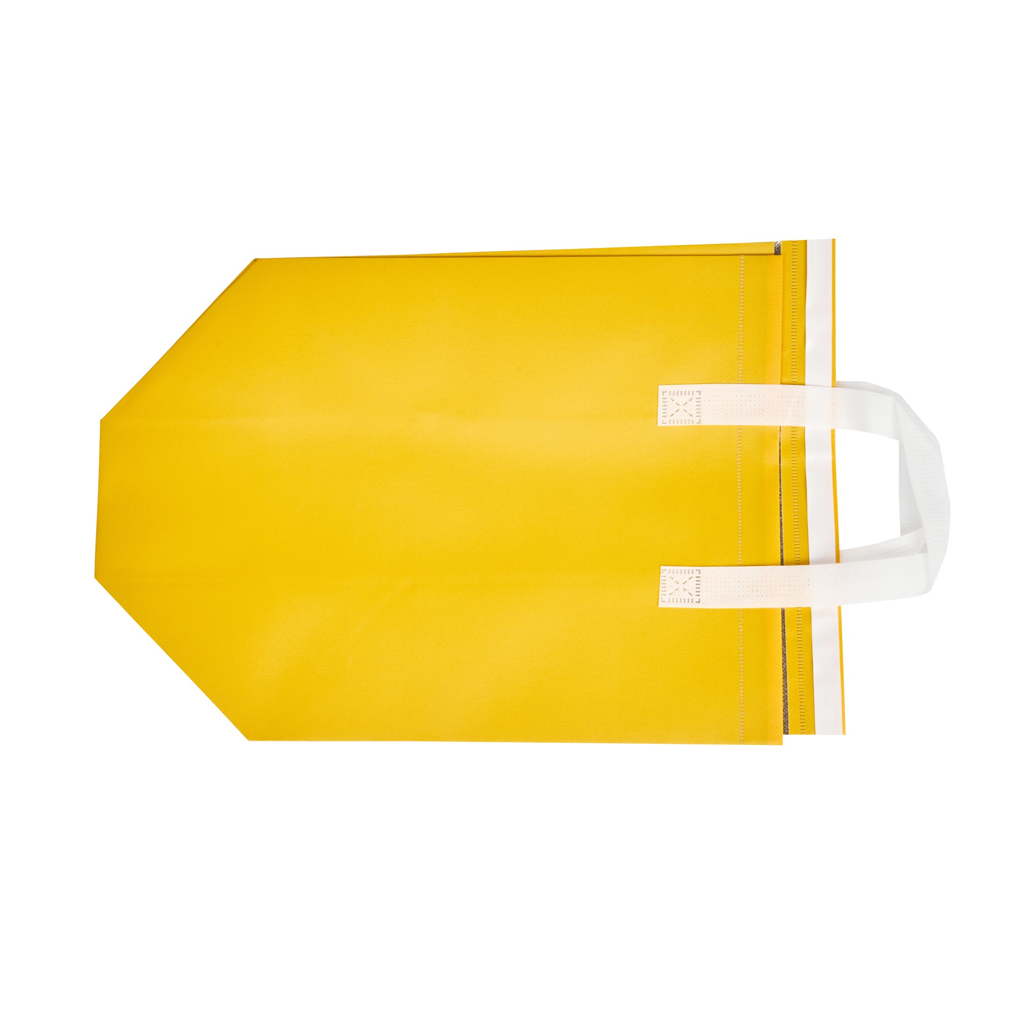 Insulated Yellow Takeout Bags - Tamper Evident Food Delivery Bags (11.75
