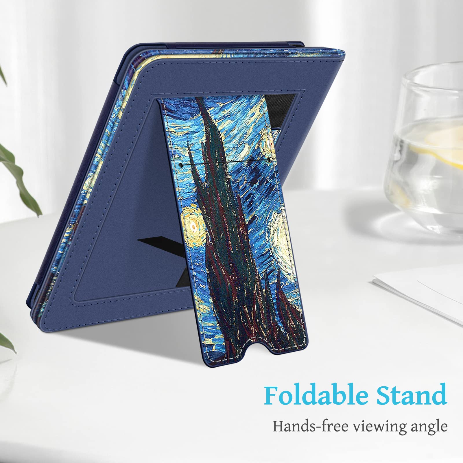 Premium PU Leather Stand Case for 6.8