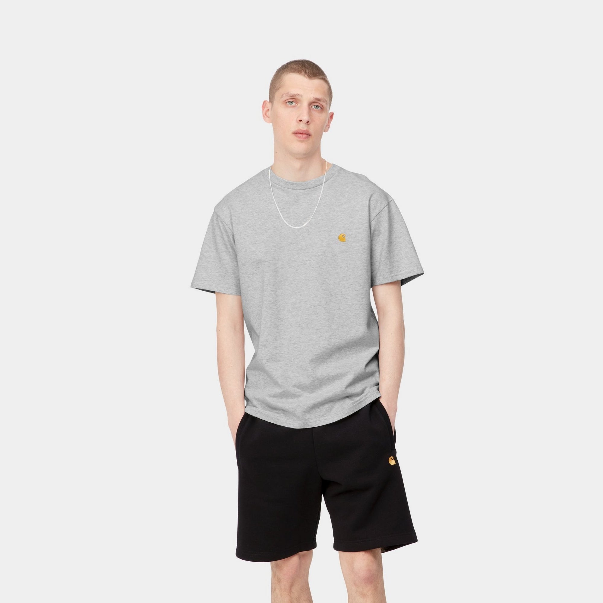 Chase T-Shirt for Men & Women | Soft Cotton Ash Heather Tee | Casual Everyday Wear & Street Style Outfits