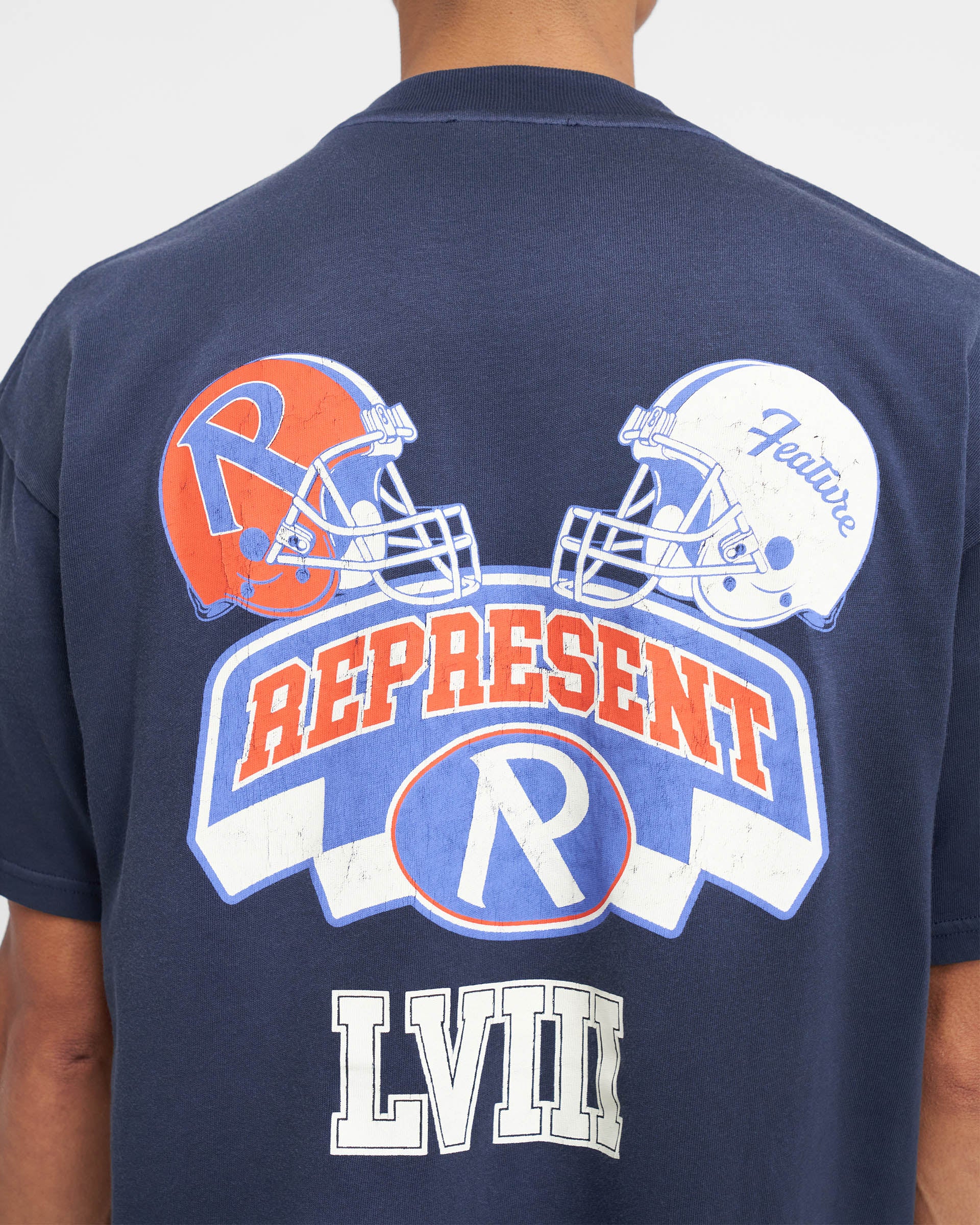 Represent X Feature Champions T-Shirt - Midnight Navy | Men's Graphic Tee for Casual Wear, Street Style & Everyday Outfits