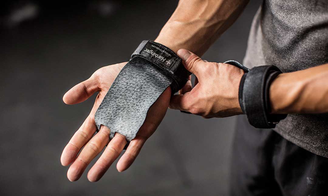 Harbinger Palm Grips - Workout Gloves for Weightlifting, Gym & Fitness Training - Perfect for CrossFit, Powerlifting & Strength Training
