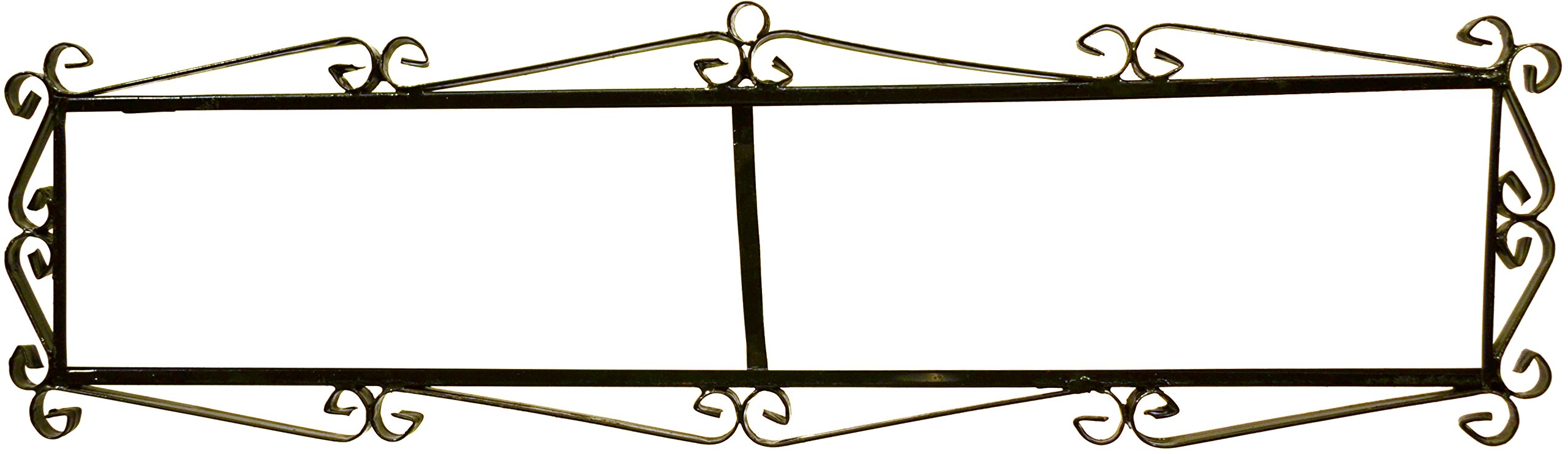 Black Iron Frame 10 Tiles - 4.29” x 21.25” Wall Mounting Kit for MOSAICO MEDIANO & Flor MEDIANO Mosaic Designs | Easy Installation for Bathroom, Kitchen Backsplash & Decorative Wall Art