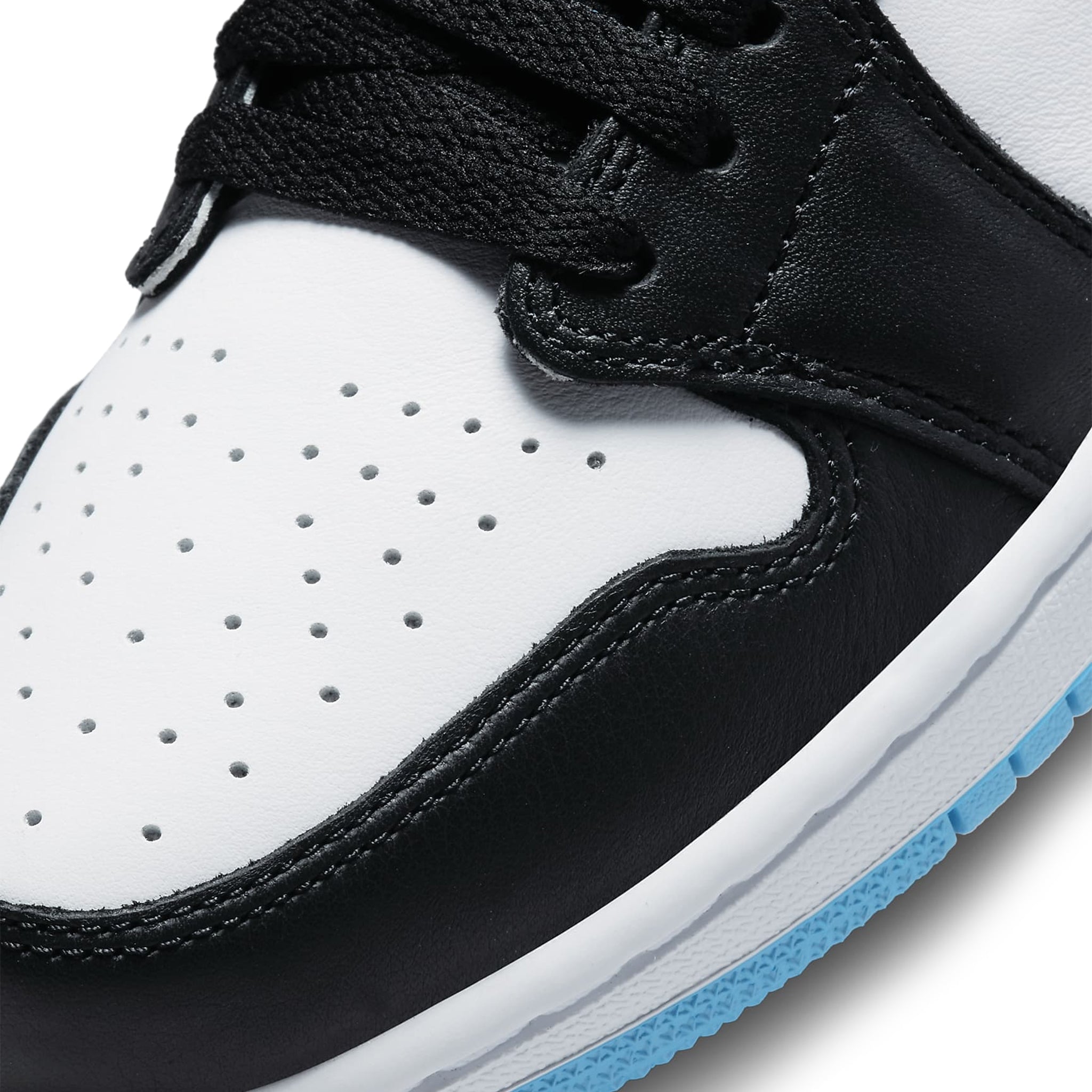 Air Jordan 1 Low Women's Sneakers - Black & Dark Powder Blue Basketball Shoes for Casual Wear & Street Style