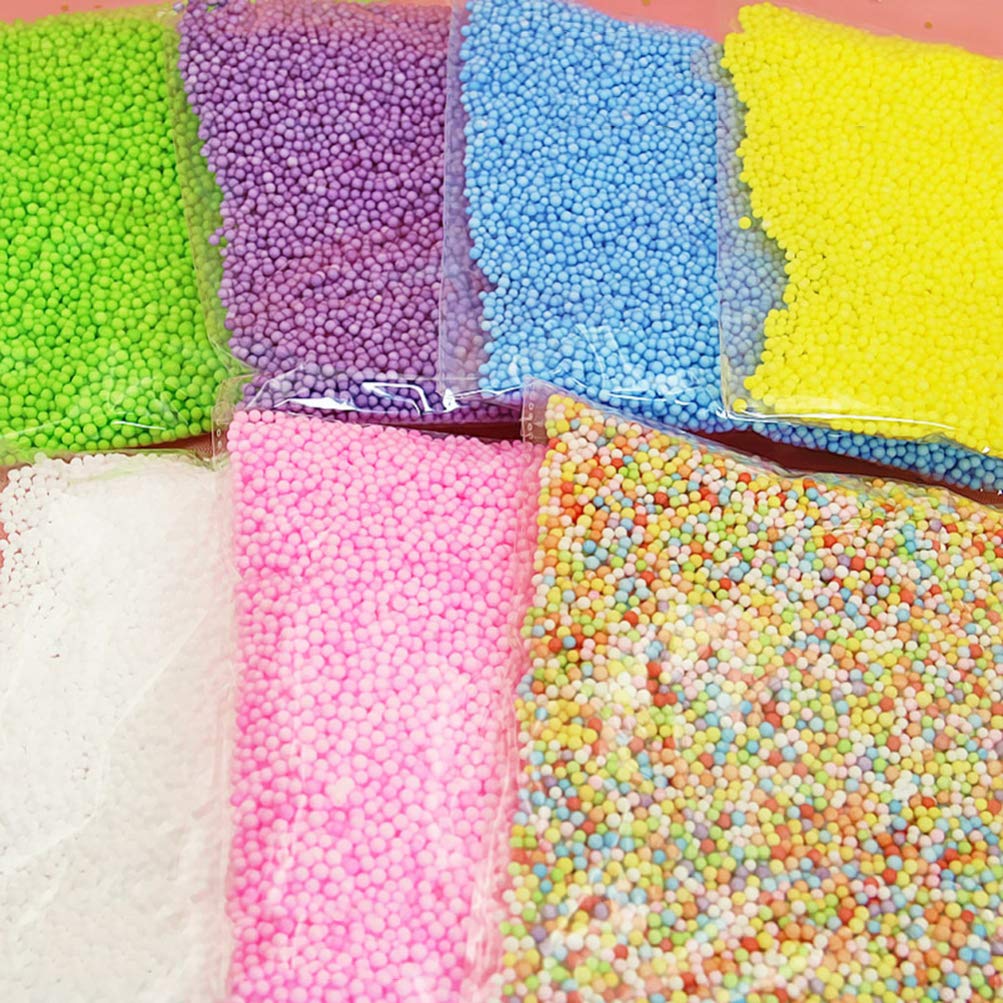 3 Packs Tiny Foam Balls - Rainbow Balloons, Pillow & Beads for Christmas Decor, Wedding, Vase & Fish Tank Fillers - Mini Decorative Foam Balls for DIY Crafts, Home Decor and Party Supplies