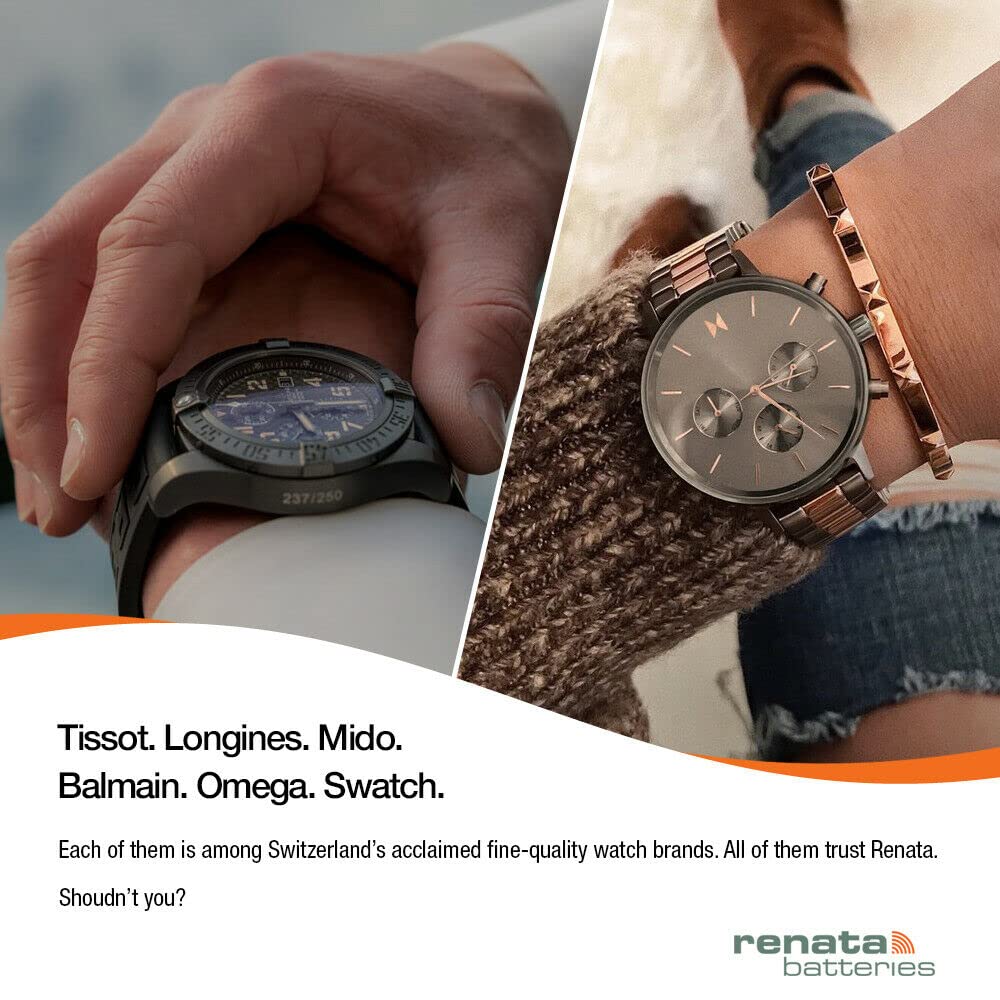 Renata 329 SR731SW 1.55V Silver Oxide Watch Batteries (20 Pack) - Long-Lasting Power for Watches, Calculators & Small Electronics - Perfect Replacement for SR731SW, 329, 379, 280-39, SB-AC