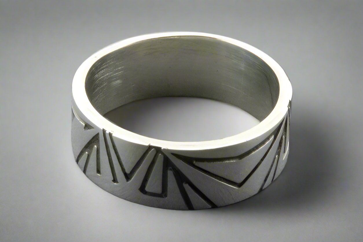 Geometric Line Ring - Sterling Silver Minimalist Jewelry for Women - Perfect for Everyday Wear & Special Occasions