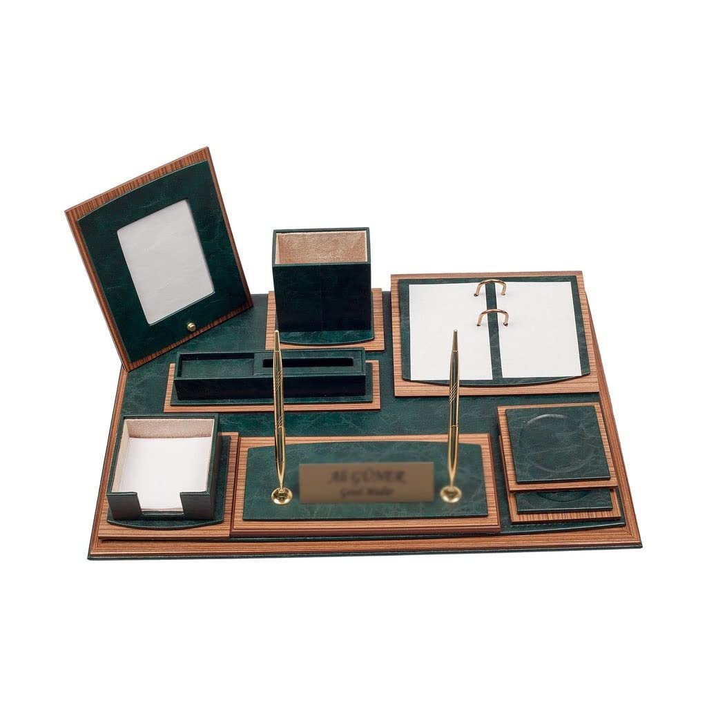 11-Piece Desk Organizer Set with Double Document Tray - Office Supplies for Home & Work - Perfect for Paper Clutter Control, File Organization, and Workspace Efficiency