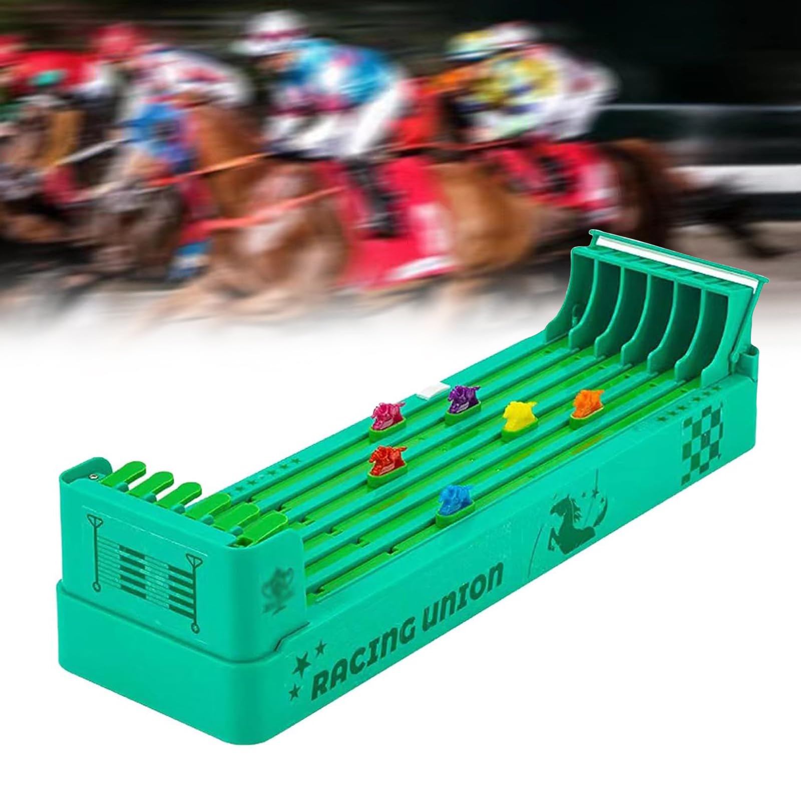 Electric Horse Racing Game Set - 6 Horses Electronic Racing Board Game with Chessboard for Kids & Adults - Fun Family Party Game for Indoor Entertainment