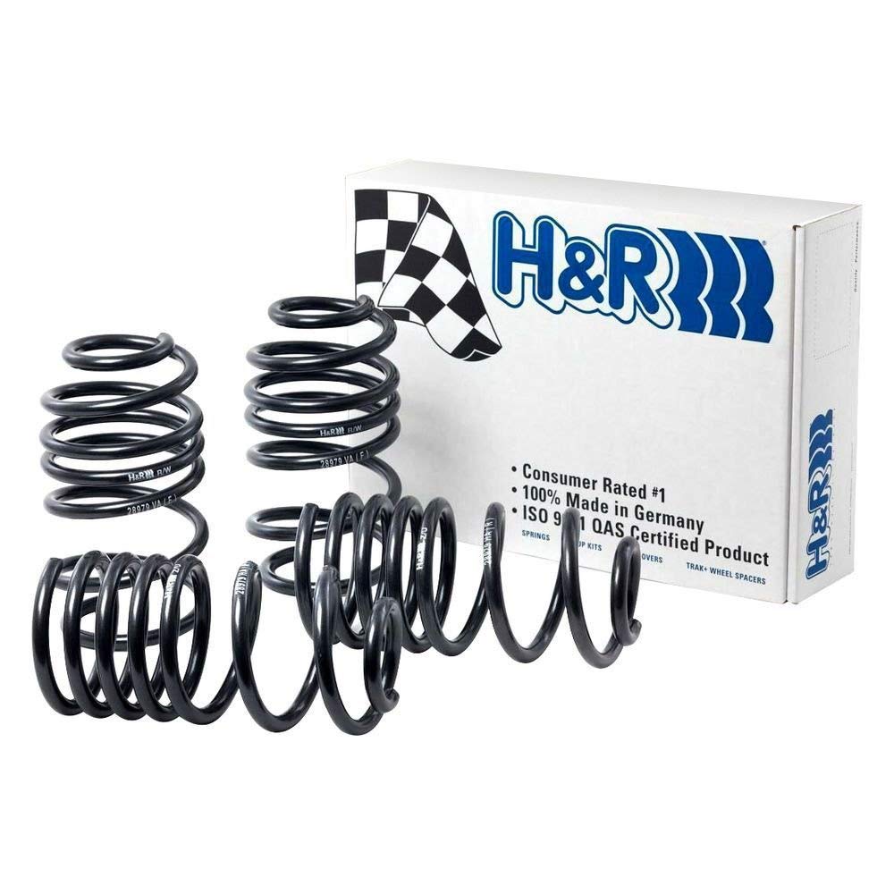 H&R 28837-1 Performance Sport Springs - Lowering Kit for Enhanced Handling & Style | Perfect for Track Days, Street Performance & Car Enthusiasts