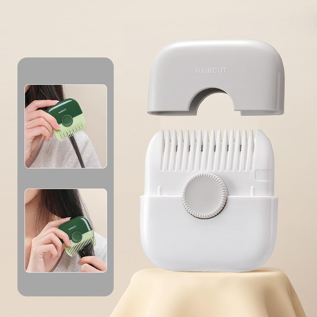Professional 2-in-1 Hair Split End Trimmer & Razor Comb - Hair Cutting Tool for Women with Split Ends (Grey) | Perfect for Home Hair Care & Salon Styling