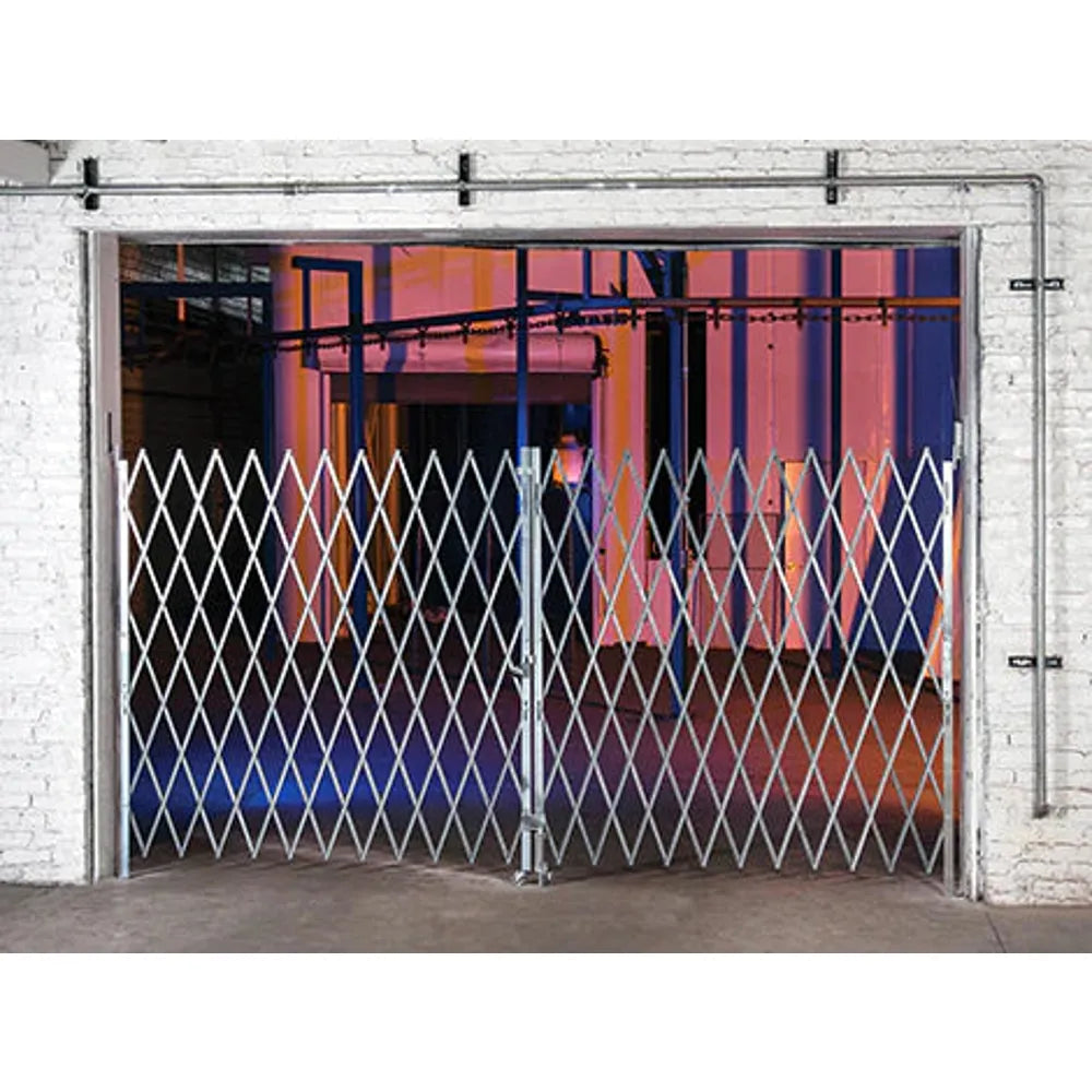Adjustable Steel Folding Gates - Heavy Duty Expandable Security Barrier for Home, Yard, and Pet Safety | Indoor & Outdoor Use