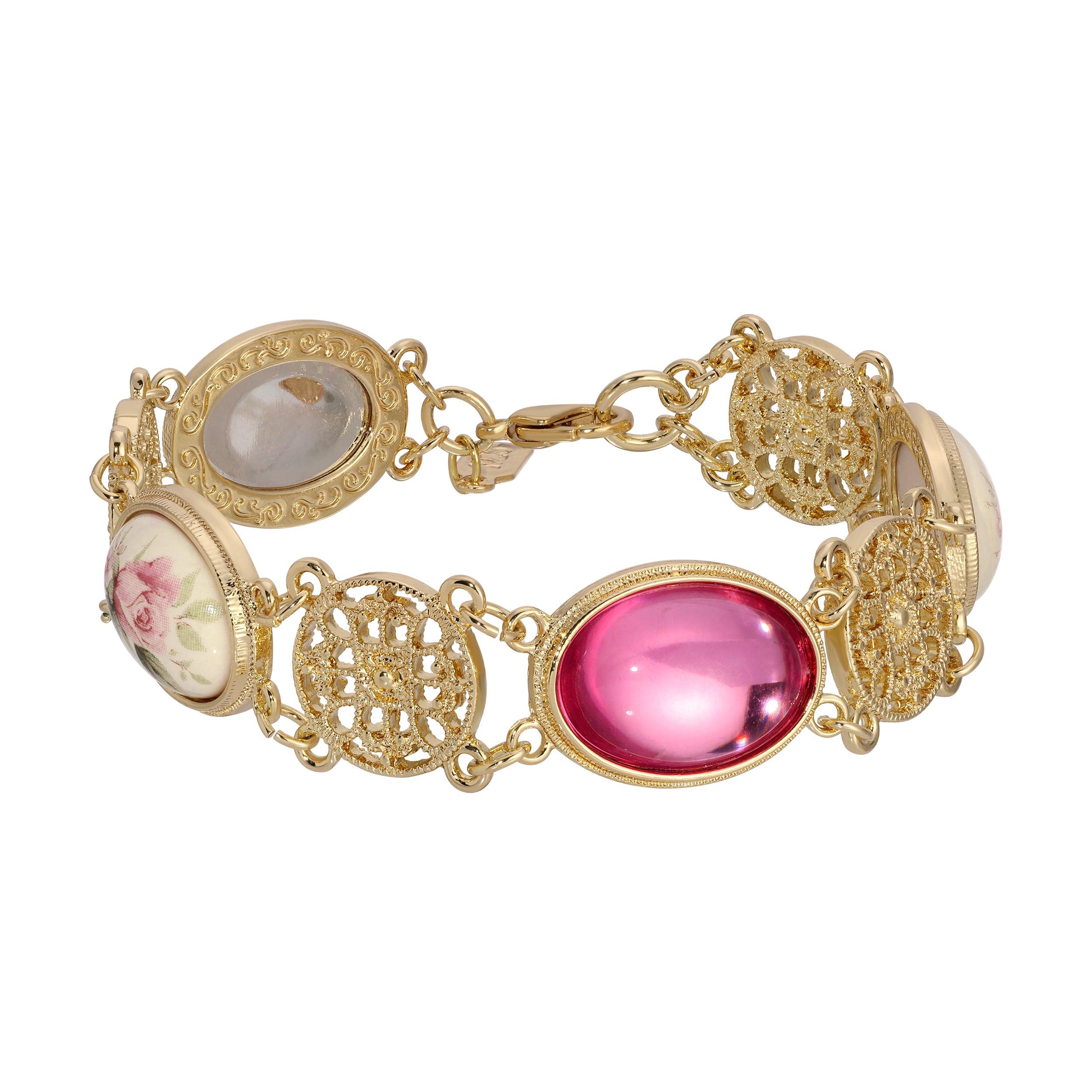 Gold Tone And Pink