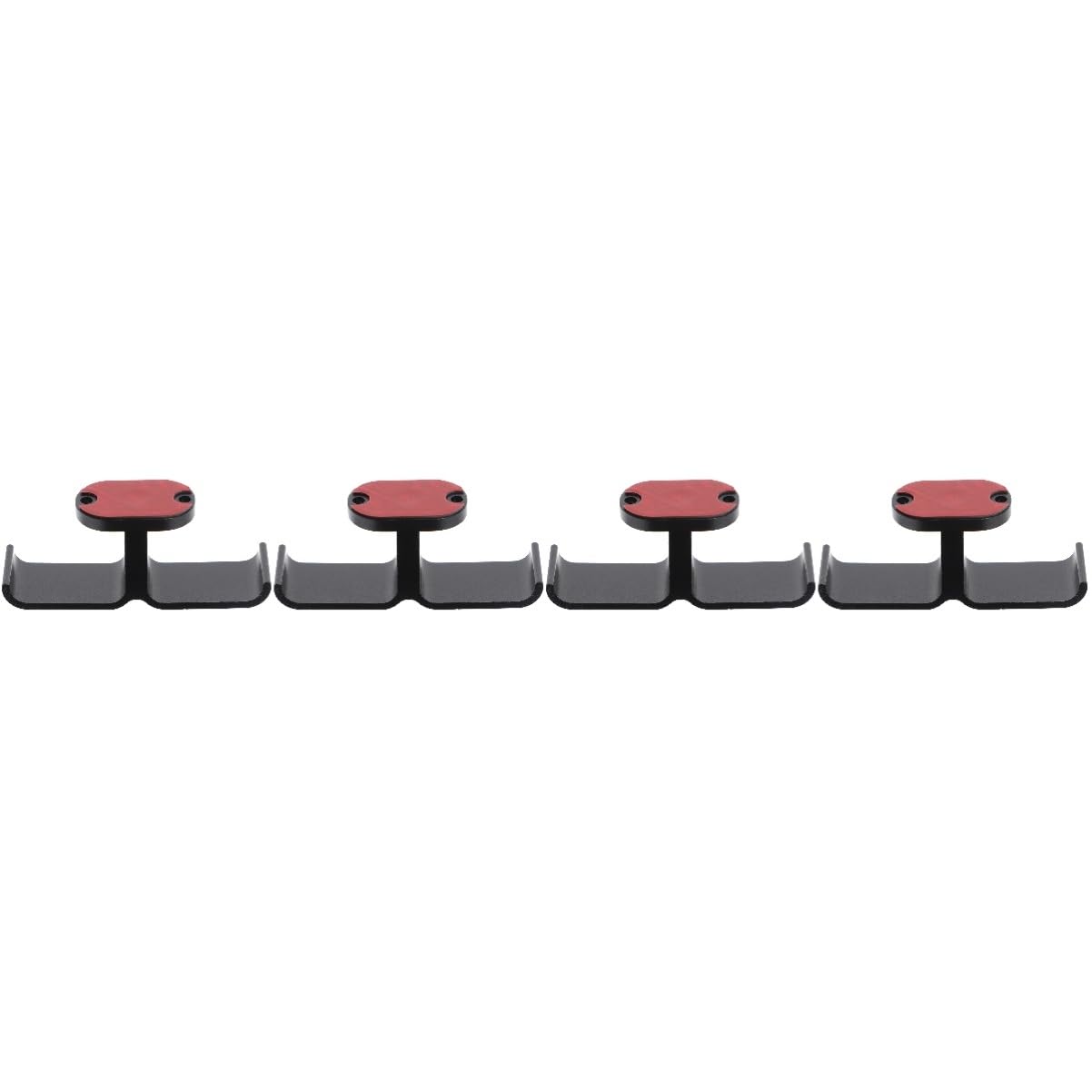 Uonlytech 4-Pack Headphone Stand Hooks - Adjustable Headset Hanger for Desk, Computer, Gaming Setup | Space-Saving Headphone Holder for Office, Home, Studio & Travel Accessories Organization