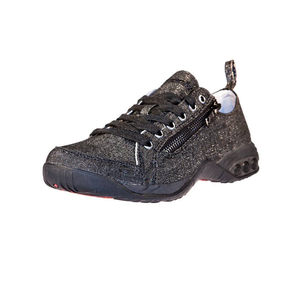 Therafit Women's Sienna Side Zip Walking Shoes - Comfortable Sport Sneakers for Casual Wear, Work & Travel | Orthopedic Support for All-Day Comfort