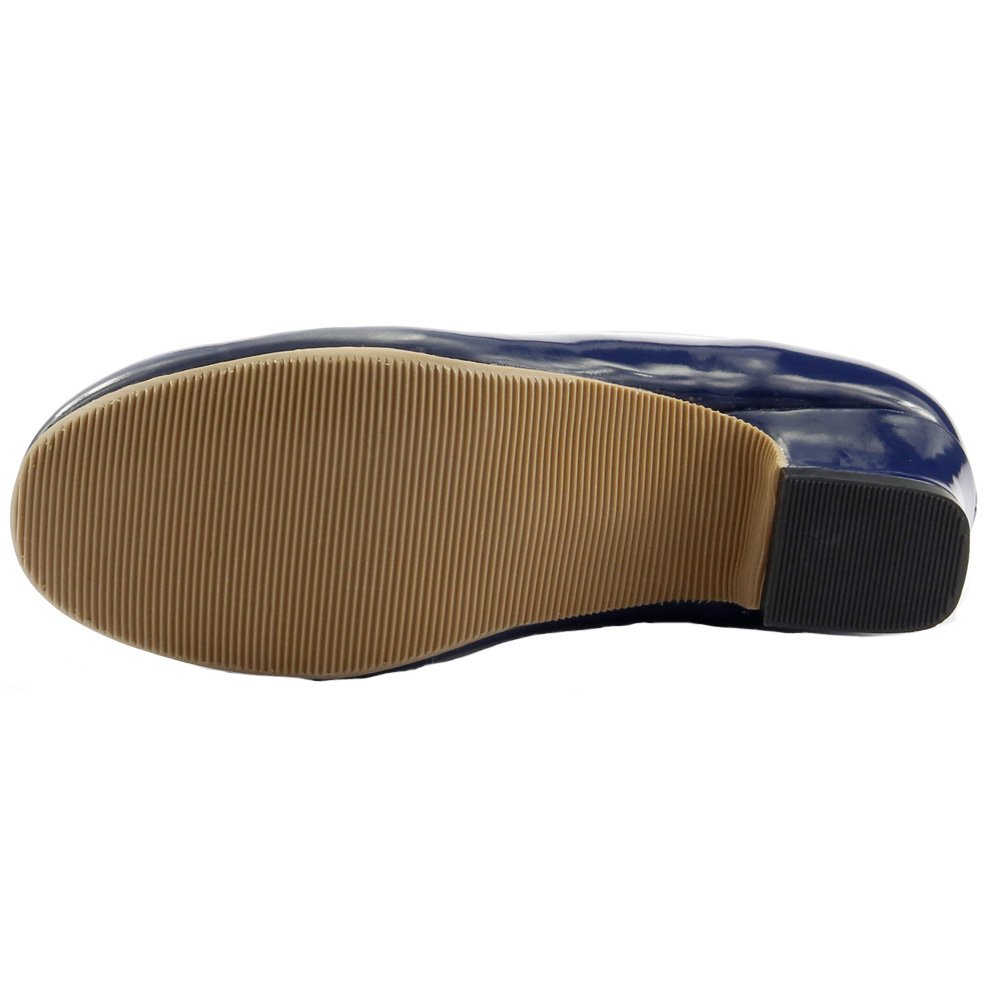 The Doll Maker Girls Glossy Bow Pump Shoes - Elegant Dress Shoes for Girls, Perfect for Parties, Weddings & Special Occasions