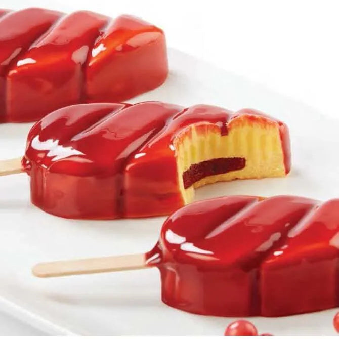 Pavogel Malibu Pop Mold - 8 Silicone Forms & 50 Sticks for Homemade Ice Pops, Popsicles, and Frozen Treats - Perfect for Summer Parties, Kids Snacks, and Family Fun