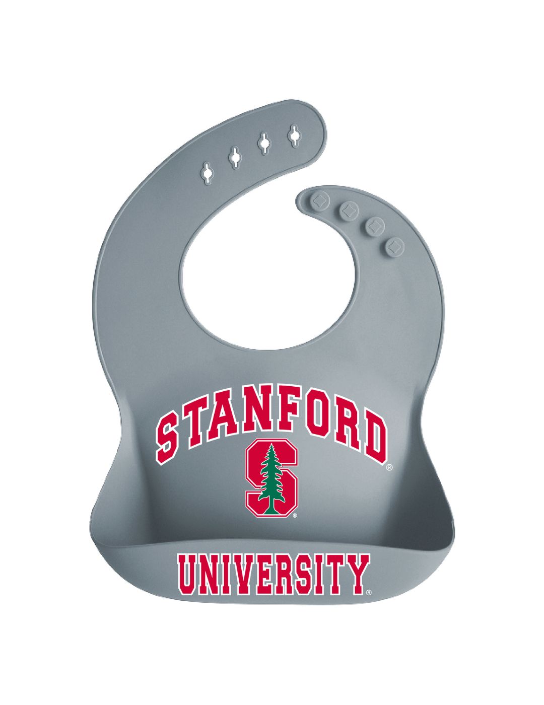 Stanford Cardinals Silicone Baby Bib - Durable & Soft Feeding Bib for Infants & Toddlers - Perfect for Game Day, Mealtime & Messy Play