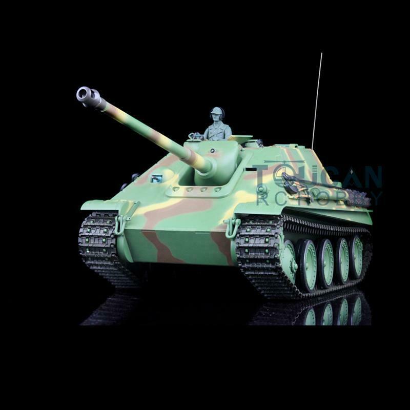 2.4Ghz Heng Long 1/16 Scale German Jagdpanther RC Tank - US Stock Ready-to-Run Model with Smoke, BB Shooting & IR Sound System (Model 3869) - Perfect for Military Enthusiasts, Collectors and Outdoor RC Battles