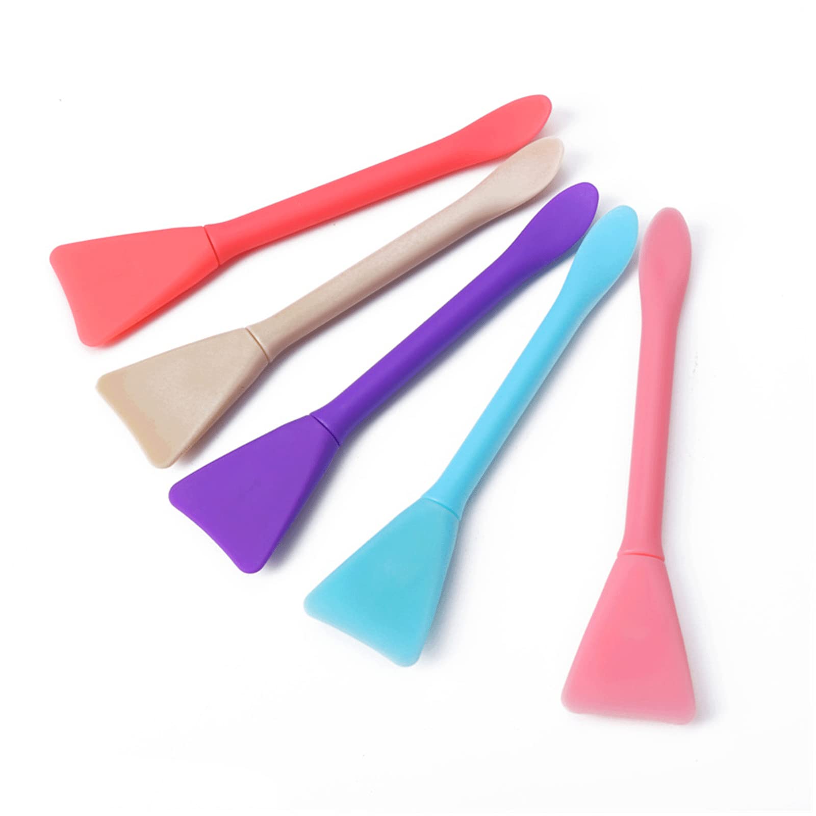 10PCS Silicone Face Mask Brushes - Professional Makeup & Skincare Spatula Set for DIY Mask Mixing, Cream Applicator, Lotion Spreader - Perfect for Spa, Facial Care & At-Home Beauty Treatments