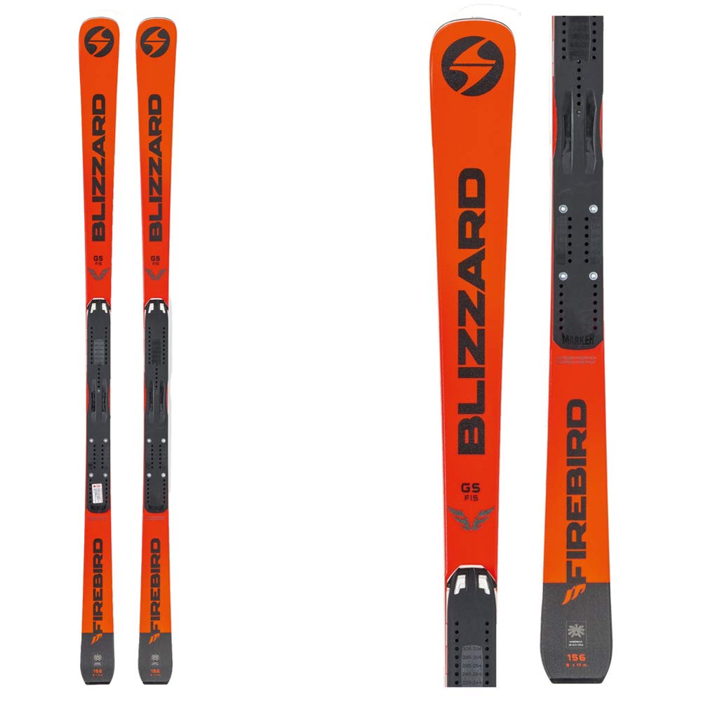 2020 Blizzard Firebird GS Junior Race Skis with Race Plates - High Performance Junior Ski Racing Equipment for Alpine Slalom & Giant Slalom Competitions