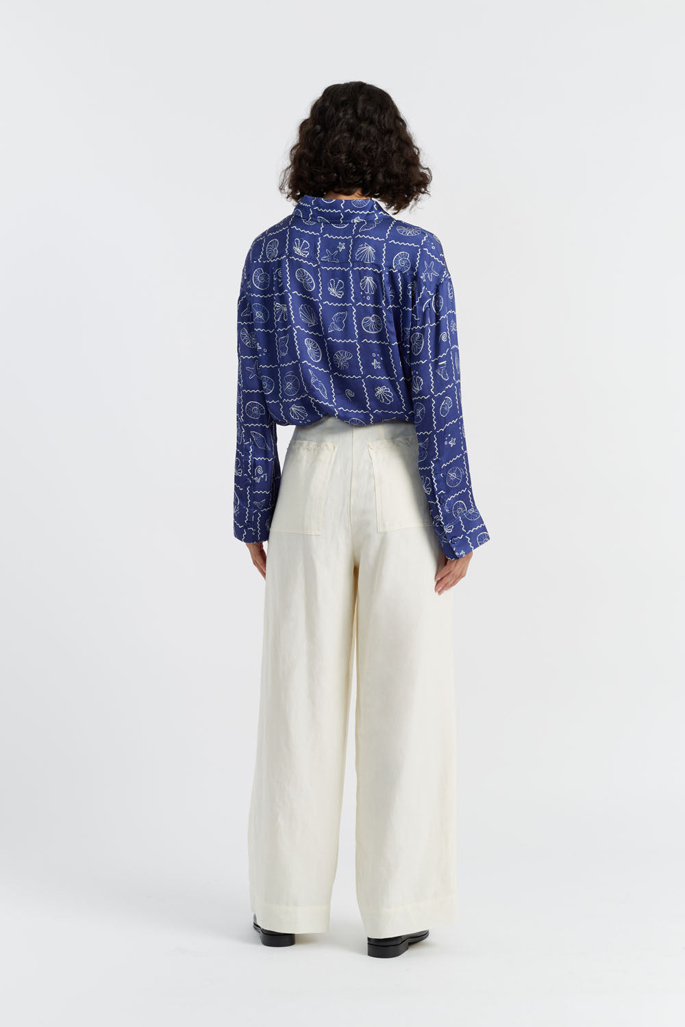 Premium Cream Tencel Linen Pleated Pants for Women - Comfortable Summer Wide Leg Trousers for Office, Travel & Casual Wear