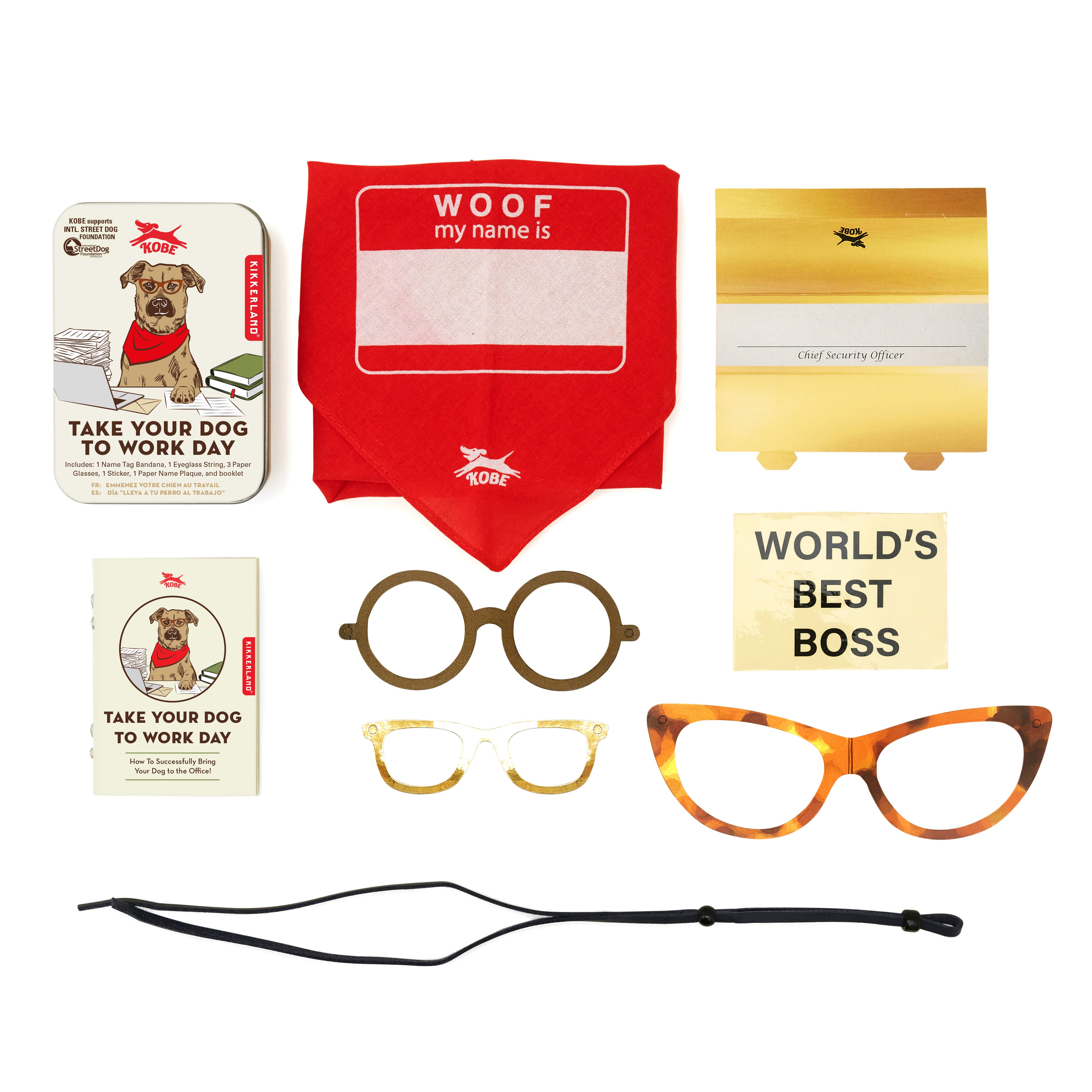 Kobe - Take Your Dog to Work Day | Pet-Friendly Office Accessories for Dog Lovers | Perfect for Office, Home & Outdoor Adventures