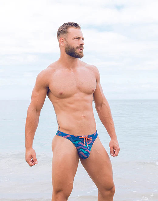 2eros Ocean Swim Thong Bikini Bottom - Blue - Comfortable & Stylish for Beach, Pool, and Summer Vacations