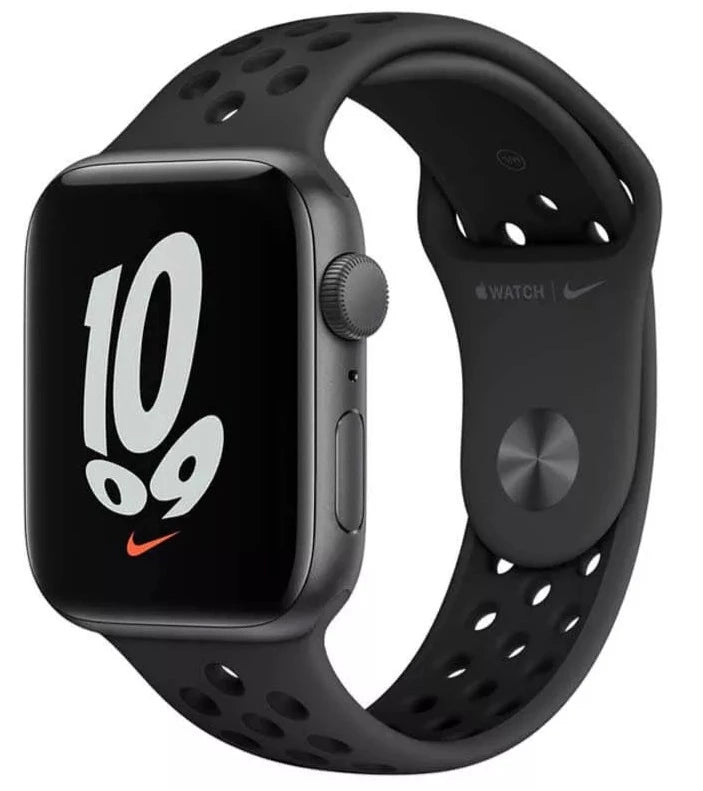 Apple Watch Nike SE 44mm GPS Smartwatch - Space Gray Aluminum Case with Anthracite/Black Nike Sport Band (MKQ83LL/A) | Fitness Tracker, Heart Rate Monitor & Water Resistant for Running, Workouts & Daily Use