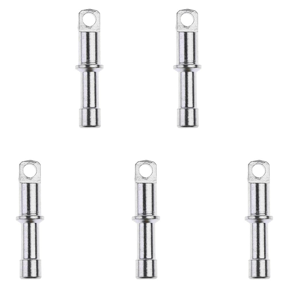 Ultralight Aluminum Tent Pole Replacement Plugs (5Pcs) - Silver End Tips for 11mm Poles | Perfect for Camping, Hiking & Outdoor Gear Repair