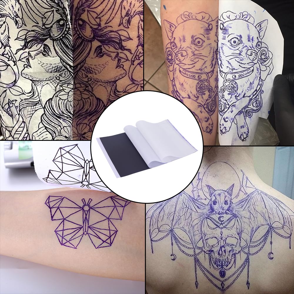 YILONG 50pcs Tattoo Stencil Paper - A4 Size (8.5x11