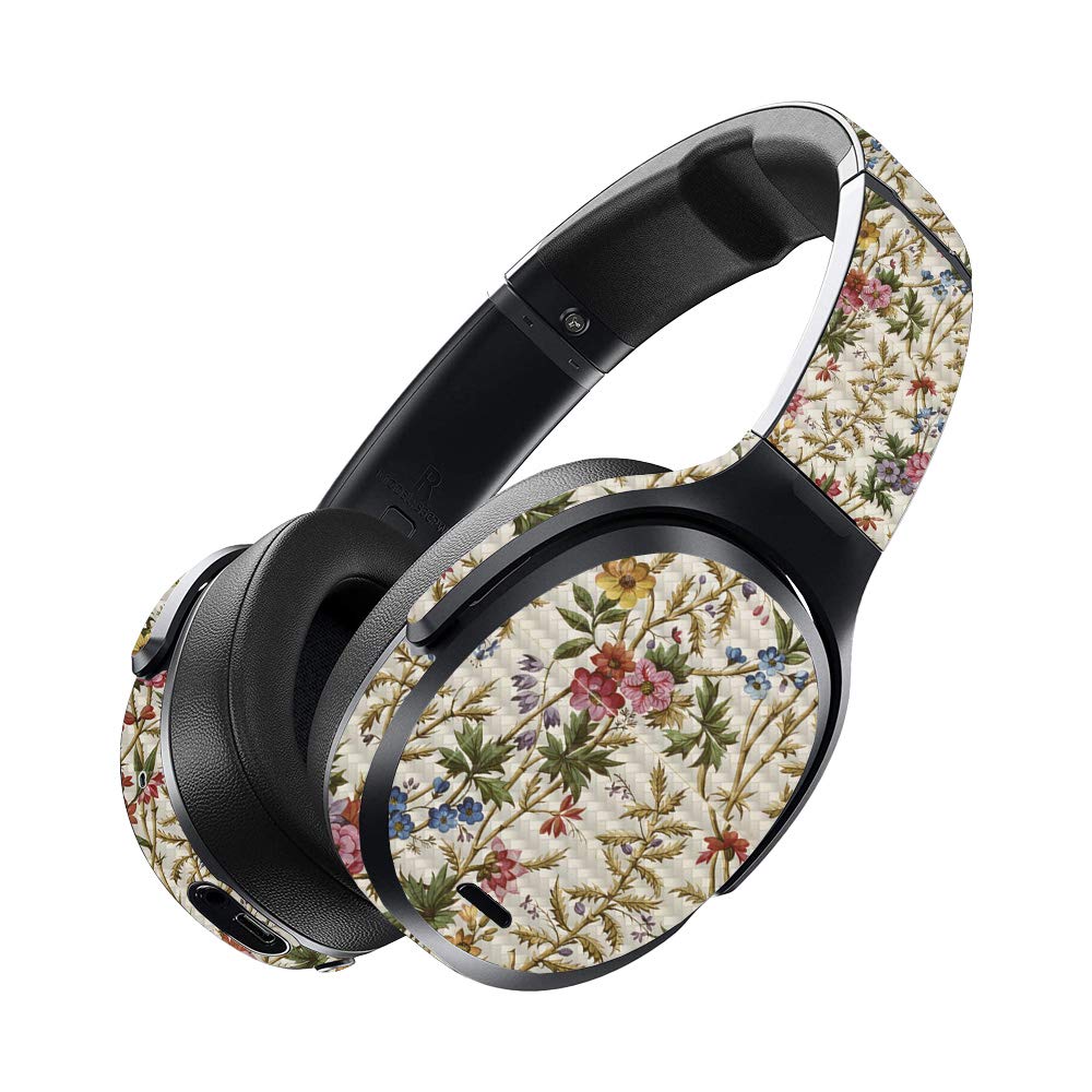 MightySkins Carbon Fiber Skin for Skullcandy Crusher ANC Headphones - Seaweed Green | Protective & Durable Textured Finish | Easy to Apply & Remove | Made in USA | Perfect for Travel, Workouts & Daily Use