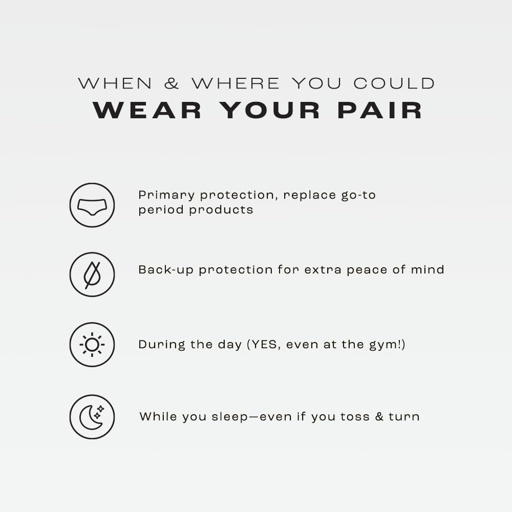 Bambody Absorbent Period Underwear for Women & Teens - Leakproof, Soft, Breathable & Comfortable - Perfect for Overnight Protection, Active Lifestyles & Everyday Wear